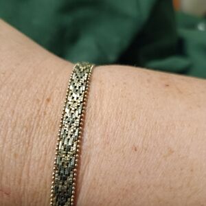 Sterling Silver Herringbone Bracelet (not the original clasp)